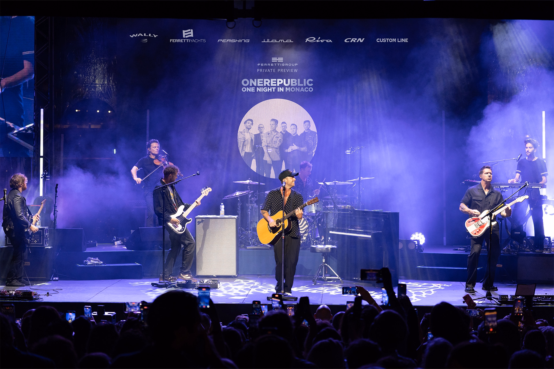 The eleventh Ferretti Group Private Preview kicks off the autumn boat show season with an exclusive live performance by OneRepublic